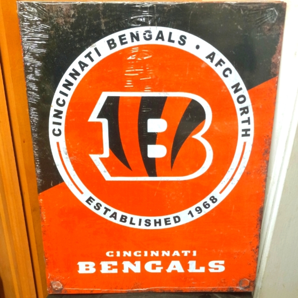 NFL Cincinnati Bengals Metal Sign